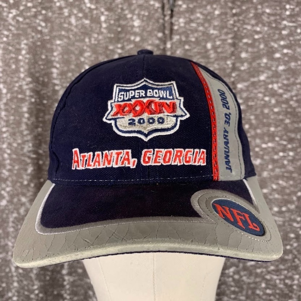 Vintage Super Bowl‎ XXXIV Atlanta 2000 Puma Structured Strapback Hat Cap